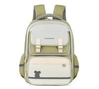 Nogkdyc Cartables pour garçons et filles Cartables pour les élèves de l’école primaire Sacs à dos britanniques pour les élèves de la 1re à la 6e année(green,A)