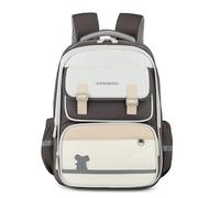 Nogkdyc Cartables pour garçons et filles Cartables pour les élèves de l’école primaire Sacs à dos britanniques pour les élèves de la 1re à la 6e année(Gray,A)