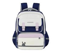 Nogkdyc Cartables pour garçons et filles Cartables pour les élèves de l’école primaire Sacs à dos britanniques pour les élèves de la 1re à la 6e année(navy,A)