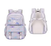 Nogkdyc Cartables pour garçons et filles Ciel étoilé Sacs à dos pour les élèves de l’école primaire Sacs à dos pour les élèves de la 3e à la 6e année Réduire le fardeau(gray,A)