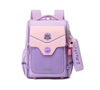 Nogkdyc Cartables pour garçons et filles : élèves de l’école primaire à la britannique de la 1re à la 6e année(Violet,M)