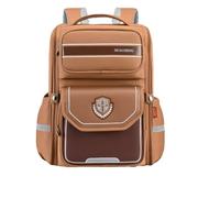 Nogkdyc Sac d’école pour garçons et filles de la 1re à la 3e année Sac d’école simple de style britannique pour les élèves de l’école primaire Sac à dos de grande capacité 3-6 année(kaki,S)