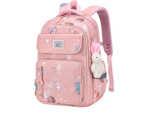 Nogkdyc Sac d’école pour garçons et filles Sac d’école mignon pour les élèves de l’école primaire pour les enfants de la 1re à la 6e année Sac à dos décontracté léger(orange,S)