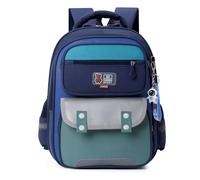 Nogkdyc Sac d’école pour garçons et filles Sac d’école multifonctionnel pour les élèves de l’école primaire Sac à dos léger pour enfants 1-3 niveaux(bleu-vert,Un)