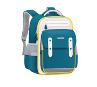 Nogkdyc Sac d’école pour garçons et filles Sac d’école simple de style britannique pour les élèves de l’école primaire Sac à dos léger pour les enfants de la 1re à la 6e année(Vert,M)