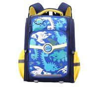 Nogkdyc School Bags for Boys and Girls British Style Primary School Students in Grades 1-6(1533-blue,M)