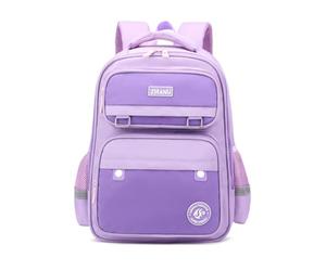 Nogkdyc School Bags for Boys and Girls British Style Primary School Students in Grades 1-6(A225-purple,M)