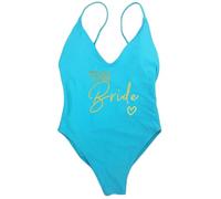 Nogkdyc Team Bride Swimsuit S-3xl Sexy Padded One Piece Impring Team Bride Swimwear Women Bachelor Party-Équipe6-L