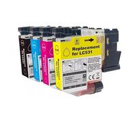 NOGROEZ Cartouche d'encre for b-Rother LC531 LC531XL DCP-J1260W J1310DW J1360DW(1Set LC531)