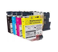 NOGROEZ Cartouche d'encre for b-Rother LC531 LC531XL DCP-J1260W J1310DW J1360DW(1Set LC531XL)