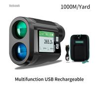 Nohawk-Télémètre laser de golf avec compensation de négociation d'inclinée, monoculaires de golfeur, télémètre de chasse, 600m, 1000Y Multifunctional USB