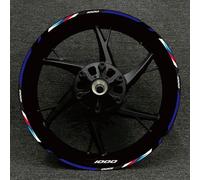 NOHEEU Accessoires Pièces détachées Autocollant Réfléchissant pour Jante De Pneu De Moto De 17 Pouces pour B&MW S1000XR S1000R 1000RR(Style 1)