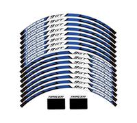 NOHEEU Accessoires Pièces détachées Autocollants De Jantes De Moto, Bordure De Film De Pneu, Autocollants De Jante Réfléchissants, Décoration De Pneu pour Y&amaha pour Tracer 900 GT(Blu)