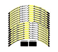 NOHEEU Accessoires Pièces détachées Autocollants De Jantes De Moto, Bordure De Film De Pneu, Autocollants De Jante Réfléchissants, Décoration De Pneu pour Y&amaha pour Tracer 900 GT(Yellow)