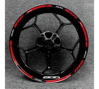 NOHEEU Accessoires Pièces détachées Autocollants De Roue pour Kawasaki Z800, Autocollants Décoratifs pour Jantes De Moto, Autocollants Réfléchissants Et Imperméables(Style 13)