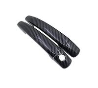 NOHEEU Autocollants De Garniture De Couverture De Poignée De Porte De Voiture En Fiber De Carbone Accessoires De Style Pour Peugeot 207 CC SW 407 SW Pour Coupé(1)