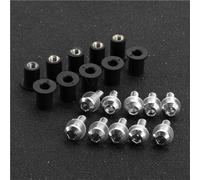 NOHEEU Clip de retenue Boulon De Fixation De Pare-Brise De Moto Rondelle Et Écrou pour Transalp 600 650 700 750 XL650 XL750 XL600V XL700V(Argent)