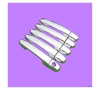 NOHEEU couvercle poignée porte extérieure Accessoires Voiture Garniture Poignée Porte ABS Couverture Bande Extérieure Décorative Pour RAV4 2006-2013(Style 4)