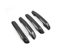 NOHEEU couvercle poignée porte extérieure Autocollant Couverture Poignée Porte Extérieure Voiture Serrure Décorative Pour A4 B9 A5 2017 2018 2019(Style 1)