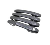 NOHEEU couvercle poignée porte extérieure Autocollant Couverture Poignée Porte Voiture Fiber Carbone Style Superposé Pour Subaru Pour Levorg 2015 2016 2017 2018 2019(Style 1)