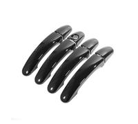 NOHEEU couvercle poignée porte extérieure Autocollant Garniture Couverture Poignée Porte Extérieure Voiture Style Pour Ford Pour Ranger Pour Everest 2012 2013 - 2017(Noir)