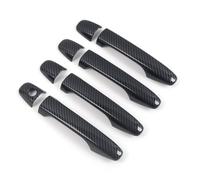 NOHEEU couvercle poignée porte extérieure Autocollant Superposition Couverture Poignée Porte Extérieure Voiture Fiber Carbone Pour Subaru Pour Forester SH 2008 2009 2010 2011 2012(Style 2)