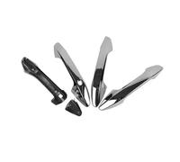 NOHEEU couvercle poignée porte extérieure Couvercle Poignée Porte Chromé Fibre Carbone Lhd Autocollants Décoratifs Pour Kia Pour Sportage 2023 2024 2025(Style 2)