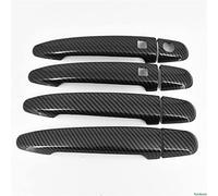 NOHEEU Couverture De Bol De Tasse De Poignée De Porte De Voiture De Chrome De Fibre De Carbone Pour Toyota Pour 4Runner 2003-2008(4)
