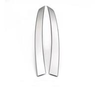 NOHEEU Kit Garniture Poignée Porte Intérieure Voiture Remplacement Pour BMW Série 5 E60 E61 2004-2006(Silver-Front 2pcs)