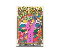 NOHF Affiche vintage de concert du Brésil - Art mural - Décoration de chambre rétro et esthétique - Décoration de bureau - 40 x 60 cm - Sans cadre