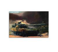 NOHF Poster de char militaire T-62 - Impression d'art mural rétro - Esthétique - Décoration de chambre ou de bureau - 20 x 30 cm - Style sans cadre