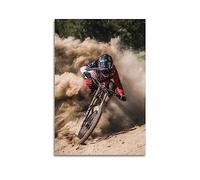 NOHF Poster de sports extrêmes en VTT (1) - Art mural rétro esthétique - Décoration de chambre - 40 x 60 cm - Style rétro