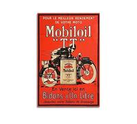 NOHF Poster vintage de moto TT Race - Art mural rétro esthétique - Décoration de chambre - Pour décoration de maison et de bureau - 50 x 75 cm - Sans cadre