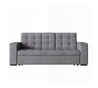 Noho - Canapé Convertible Et Modulable Gris En Velours Côtelé Gris
