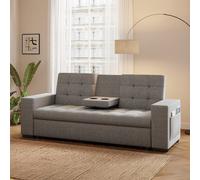 Noho canapé convertible gris clair avec rangements