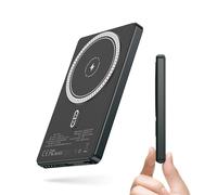 NOHON Batterie Externe Mag-Safe Powerbank: 5000mAh 8MM Slim Portable Chargeur sans Fil Power Bank avec Rapide Cable USB-C PD 20W Compatible avec iPhone 16/15/14/13/12 Mini/Pro/Pro Max(Gris Noir)