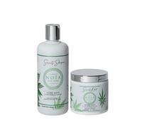 NOÏA HAIR - Coffret Duo Professionnel SERENITY - Shampoing + Masque - Apaisant & Hydratant - Soin Douceur - Cuir Chevelu Sensible et Cheveux Délicats