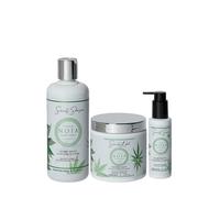 Coffret Luxe Routine Capillaire - GAMME SERENITY - Pack Trio Shampoing + Masque + Sérum + HUILE DE CHANVRE - NOÏA HAIR