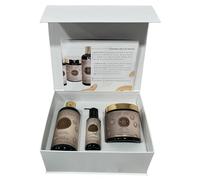 NOIA HAIR - Coffret Prestige - Routine Capillaire GAMME GLOW - Pack Trio Shampoing + Masque + sérum Protéine de soie, Acide hyaluronique & Miel