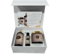 Noia Hair - Coffret Prestige - Routine Capillaire Gamme Glow - Pack Trio Shampoing + Masque + Sérum Protéine De Soie, Acide Hyaluronique & Miel[H287]