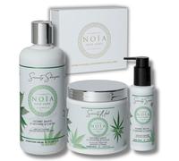 NOÏA HAIR - Coffret Trio Professionnel SERENITY - Shampoing 500ml + Masque 500ml + Sérum 100ml - Apaisant & Hydratant - Soin Douceur - Cuir Chevelu Sensible et Cheveux Délicats