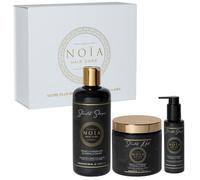 NOÏA HAIR - Coffret Trio Professionnel STIMULATE - Shampoing 500ml + Masque 500ml + Sérum 100ml - Croissance & Anti-Chute - Fortifiant Capillaire - Cheveux Affaiblis et Cassants
