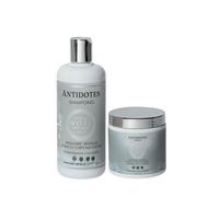 NOÏA HAIR - Pack Duo ANTIDOTES Probiotiques & Collagène - Shampoing 500ml + Masque 500ml - Réparation Microbiome, Hydratation & Anti-Casse - Soin Professionnel Cheveux Sensibilisés