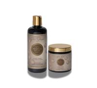 NOÏA PARIS - Pack Duo GLOW - Shampoing 500ml + Masque 500ml - Protéine de Soie, Acide Hyaluronique & Miel - Hydratation Intense, Douceur & Brillance - Soin Professionnel Cheveux Secs & Ternes