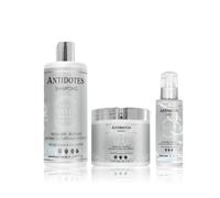 NOIA PARIS - Trio capillaire Antidotes : Shampooing 500 ml, Masque 500 ml, Sérum 100 ml Probiotiques & Collagène