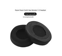 (Noir 1) Housses pour casque Razer Kraken V2, son surround 7.1, oreillettes roses en cristal, cuir premium