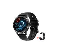 (noir 1) Montre connectée X7 avec écouteurs TWS 2-en-1 sans fil Bluetooth, double connexion pour le