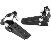 Noir-1 Paire De Pédales En Métal Cadre De Moto Pédales Porte-Pédales