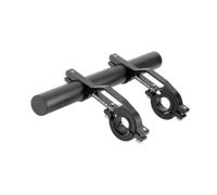 (noir, 20cm) Rallonge de guidon en alliage d'aluminium pour vélo Installation rapide Rallonge de guidon pour vélo Lumière Téléphone Code Mètre