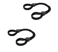Noir 2PCS Corde Coton Ajustable pour Poignet Cheville Bondage Menottes | YILUQIFLY Réglables Sexuel Adultes Accessoire Kit de Jeux Érotiques BDSM Sextoy pour sexe Homme Femme Couple